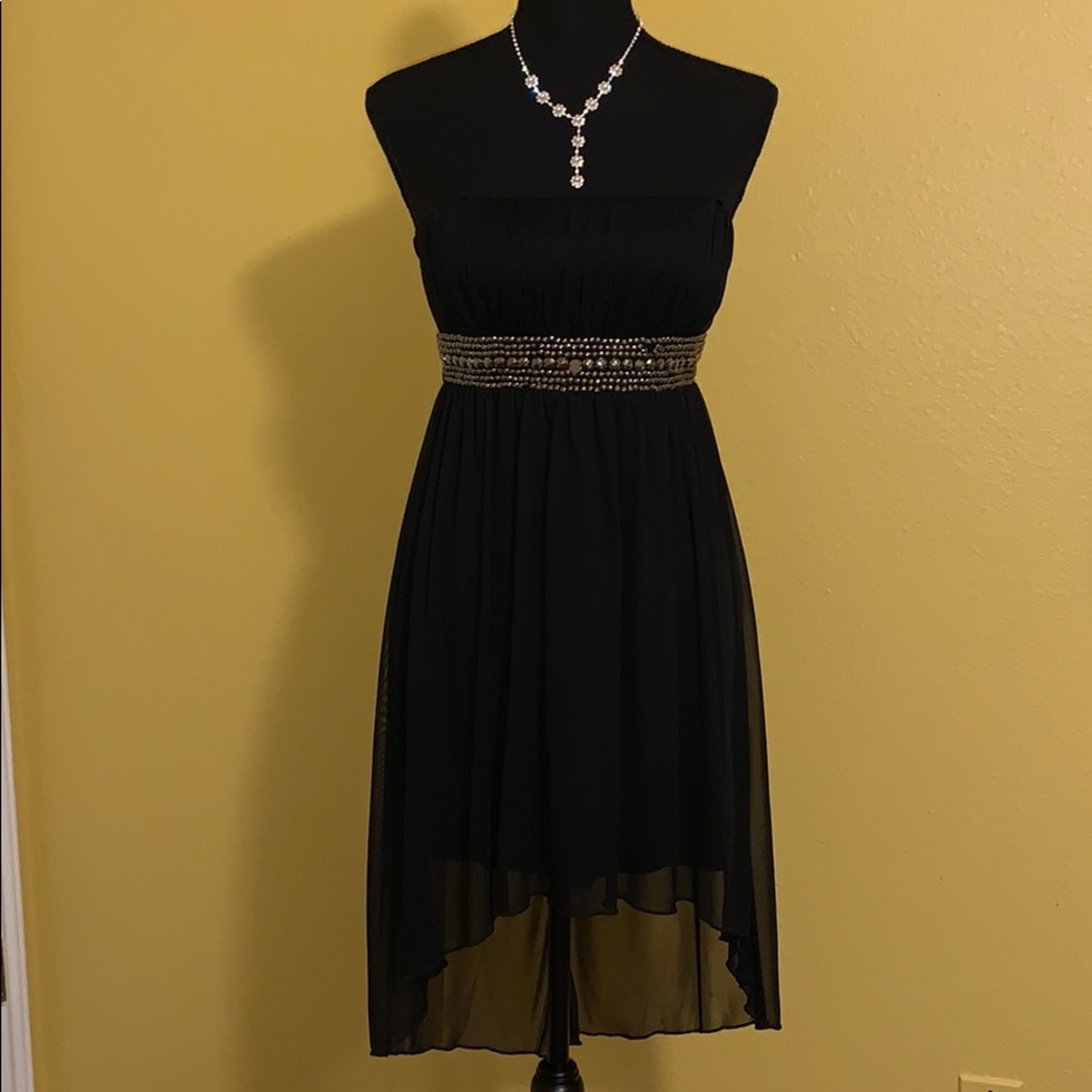I.M. High Low Strapless  Dress (Small JR)